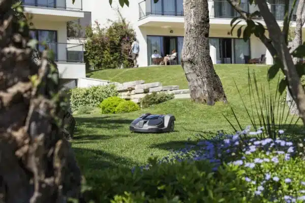 robot mower installation for hotels