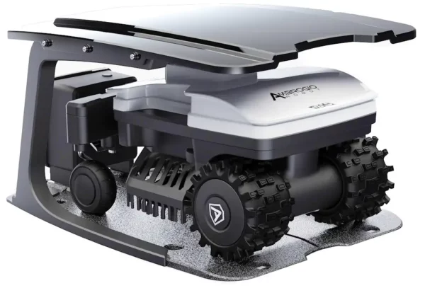 Ambrogio Twenty L20 Deluxe Robotic Lawnmower in charging station