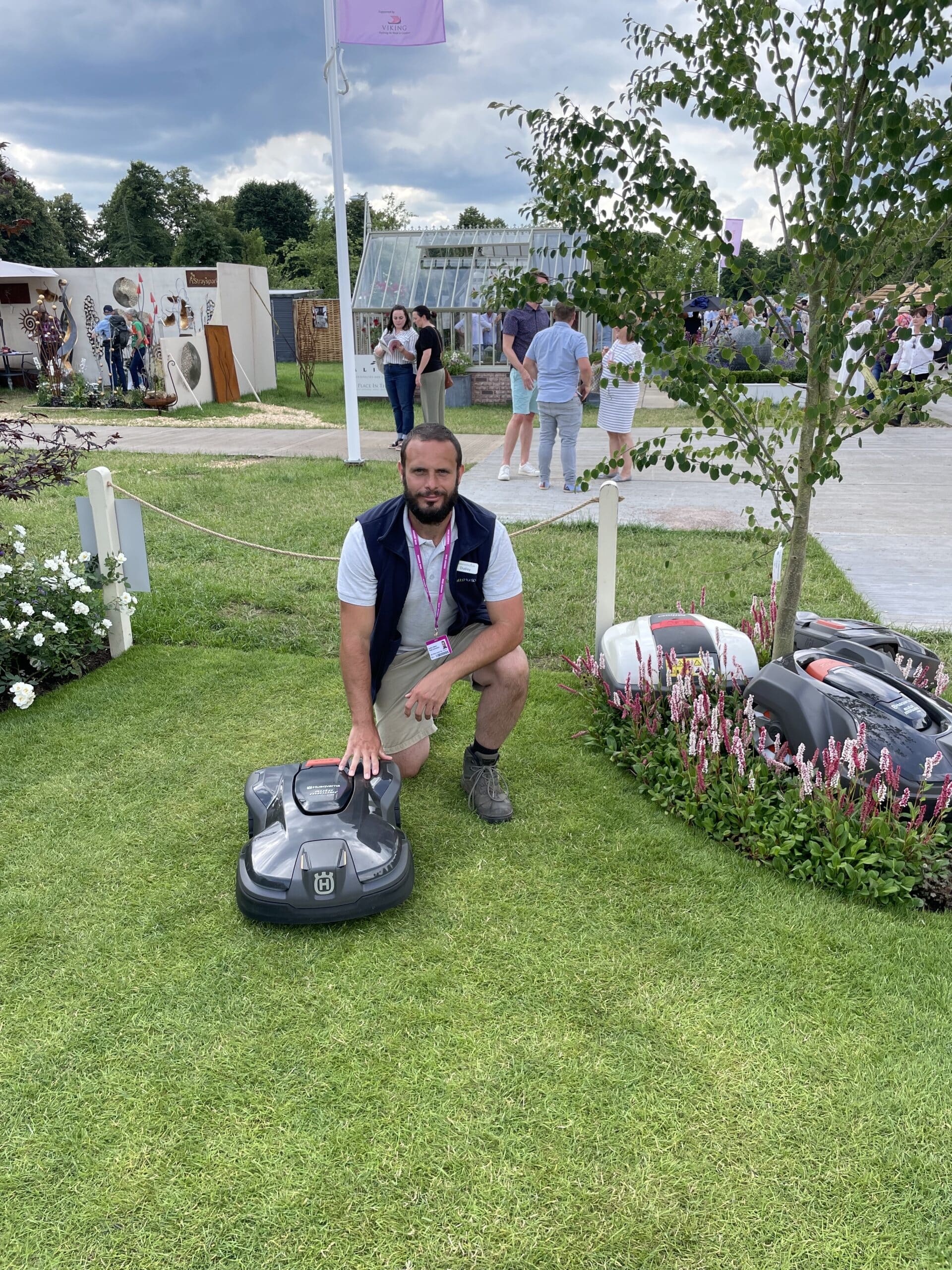 Husqvarna Automower specialist at Hampton Court Show