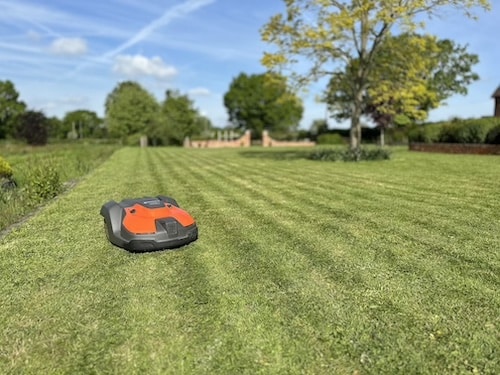 Robot Mowers Can Mow Stripes!
